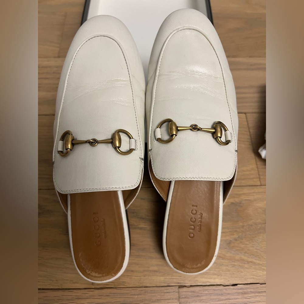 Gucci Princeton Mule Loafer, White/Cream 35.5 - Picture 3 of 9